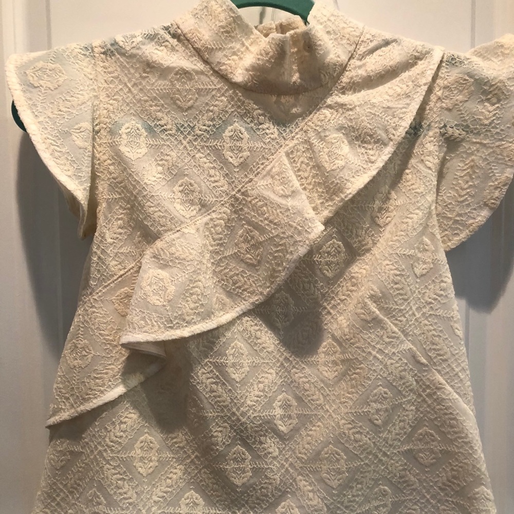 McGuire ivory lace top NWT s
